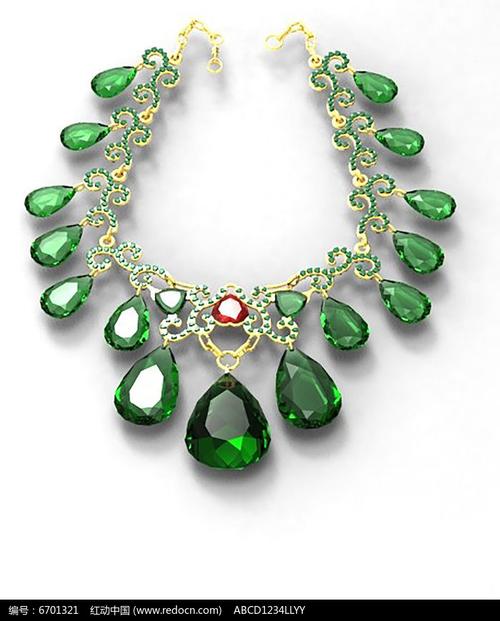 寶石項鏈圖片
