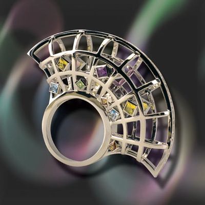 組圖:中國珠寶首飾設計大賽-手飾組孔雀開屏