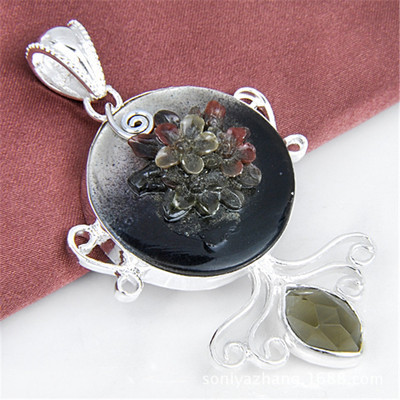 【批發供應天然貝殼首飾品 手工雕刻貝殼花吊墜 925銀飾品批發】價格,廠家,圖片,項鏈,祥爍珠寶首飾(市場部)-