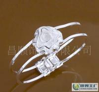 廠家直銷 批發供應 首飾 手飾925純銀 外貿飾品 雙線玫瑰花手鐲[供應]_世界工廠網中國產品信息庫