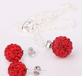 歐美時尚首飾香巴拉套裝tresor paris水晶吊墜項鏈 耳飾22號色 1價格 廠家 圖片