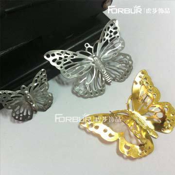 【飾品配件批發 標準鐵皮蝴蝶花片 四個規格齊全 可電鍍加工】價格,廠家,圖片,其他首飾輔料、配件,義烏市宏日飾品配件商行-